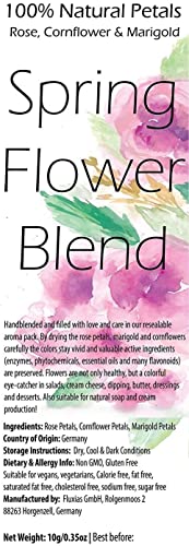 Edible Flower Blend - All Natural, Culinary Grade (0.35oz)