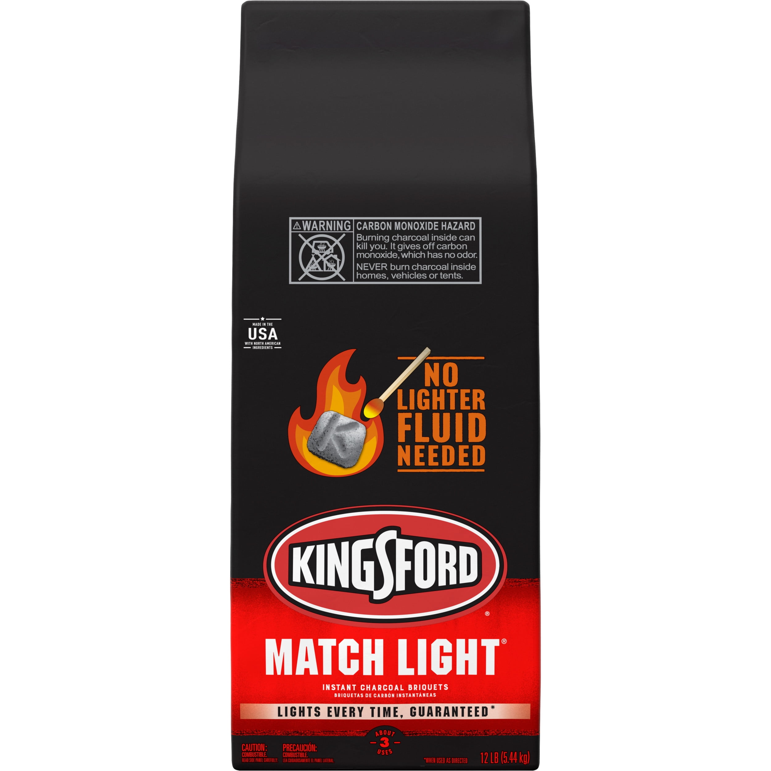 Kingsford Match Light Instant Charcoal Briquettes, 12 lb