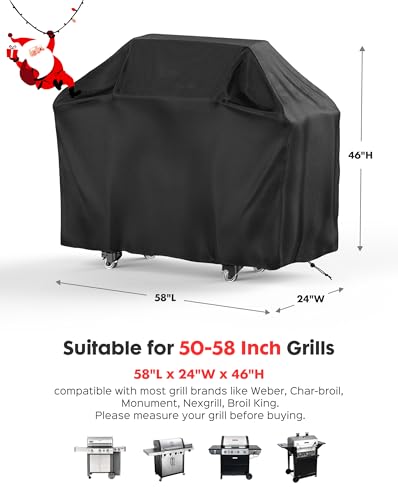 Weather-resistant 58" BBQ Grill Cover