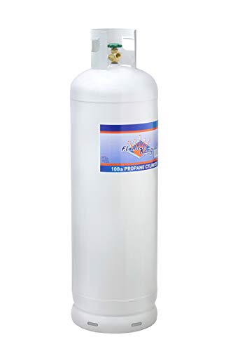 100 lb Steel Propane Tank with Valve and Collar