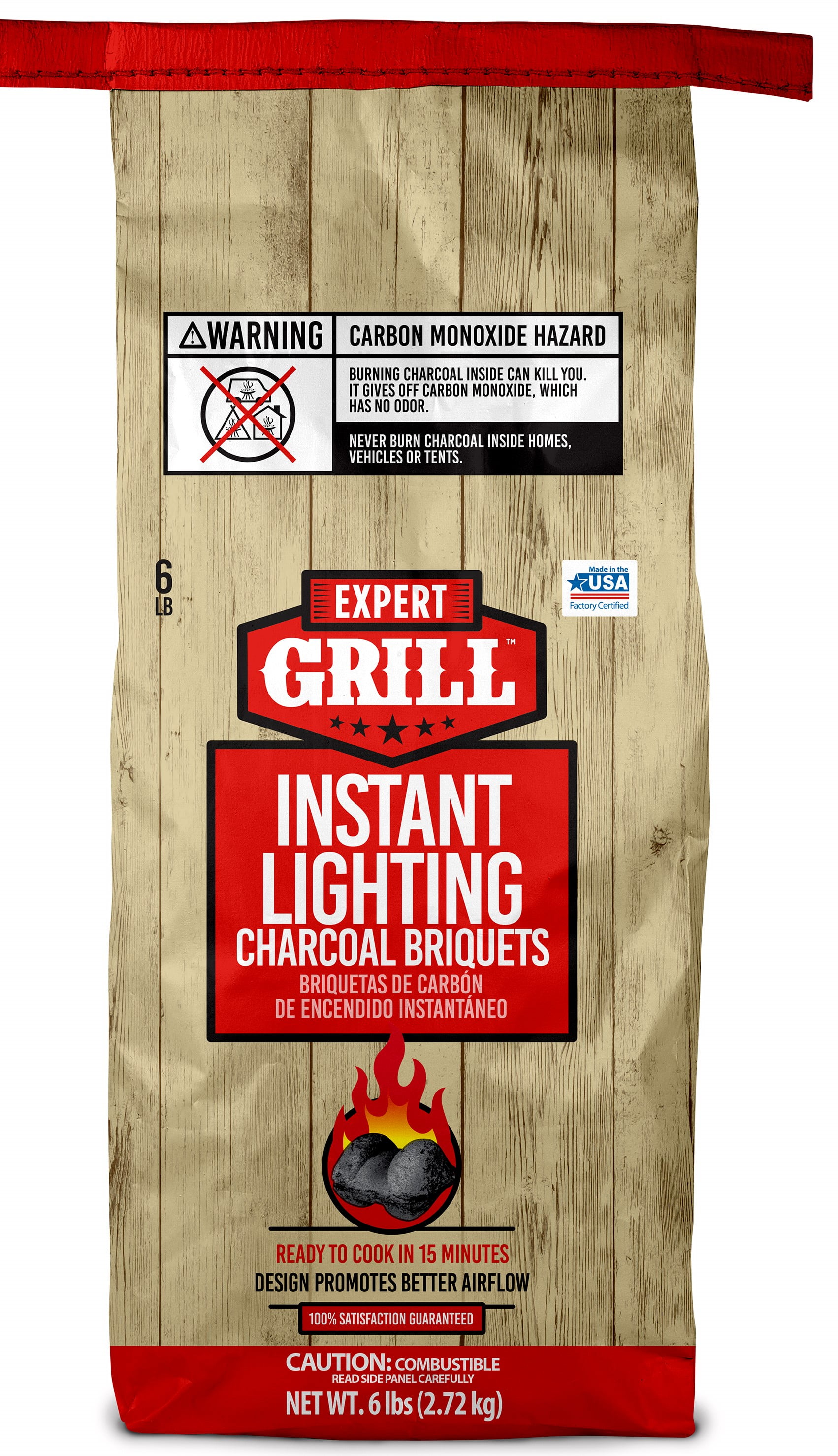 Expert Grill Charcoal Briquettes, 6 Lb