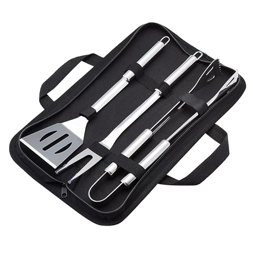 Stainless Steel BBQ Tool Set with Bag