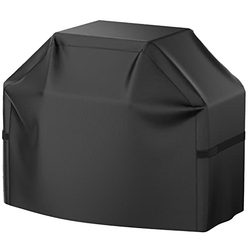 Black Waterproof BBQ Grill Cover - 58 Inch