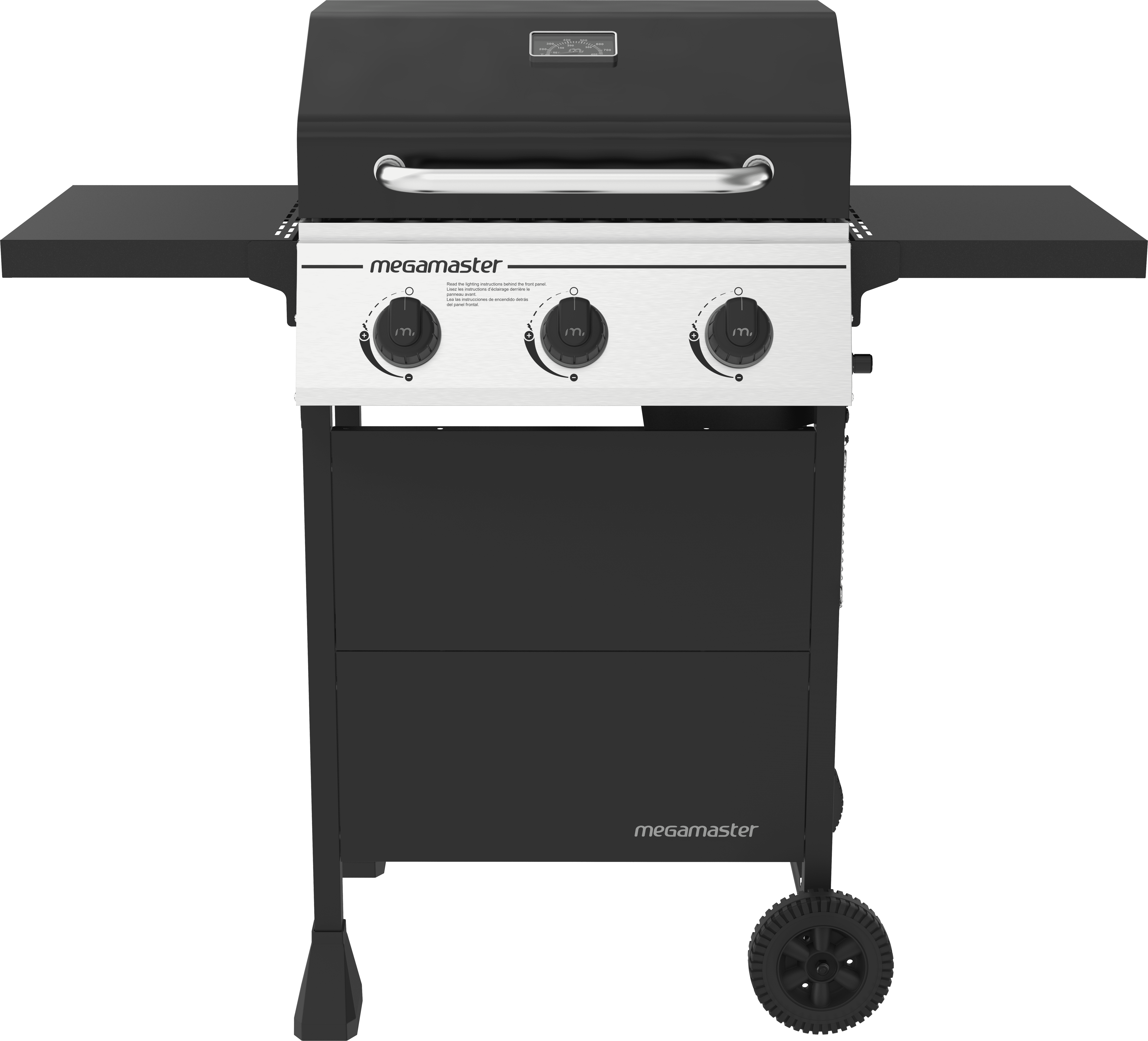 Megamaster 3 Burner Gas Grill, Liquid Propane