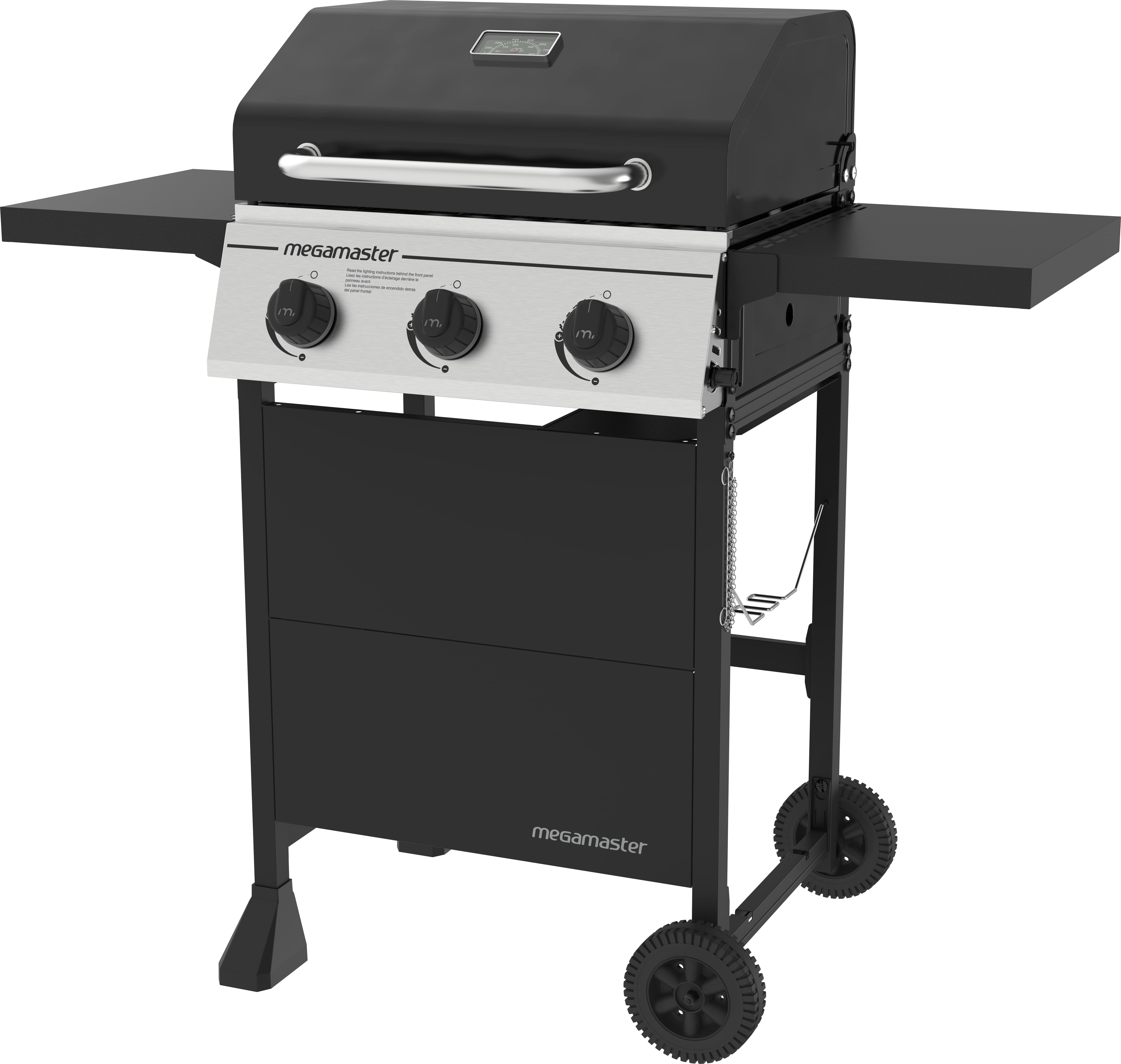 Megamaster 3 Burner Gas Grill, Liquid Propane