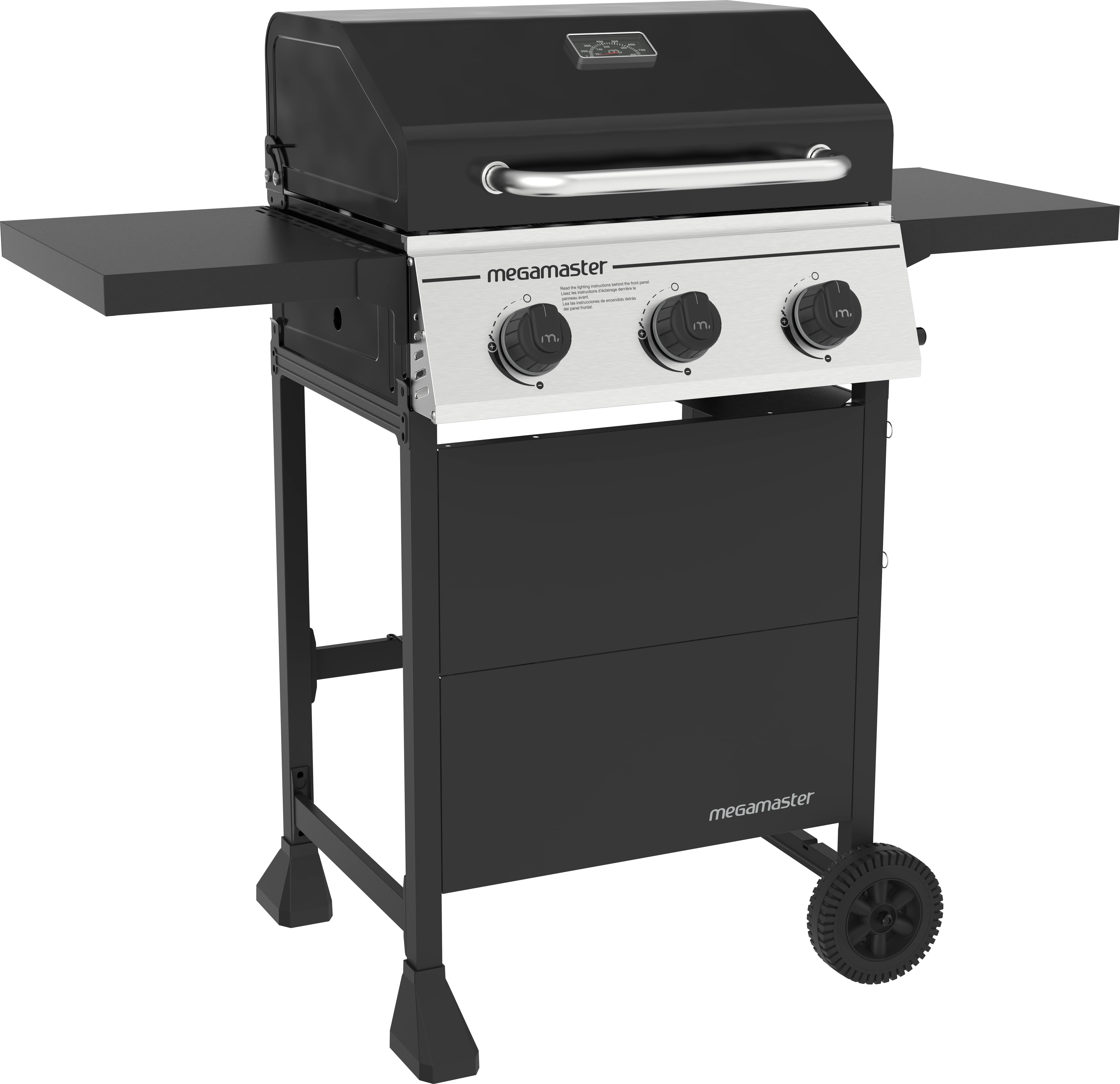 Megamaster 3 Burner Gas Grill, Liquid Propane