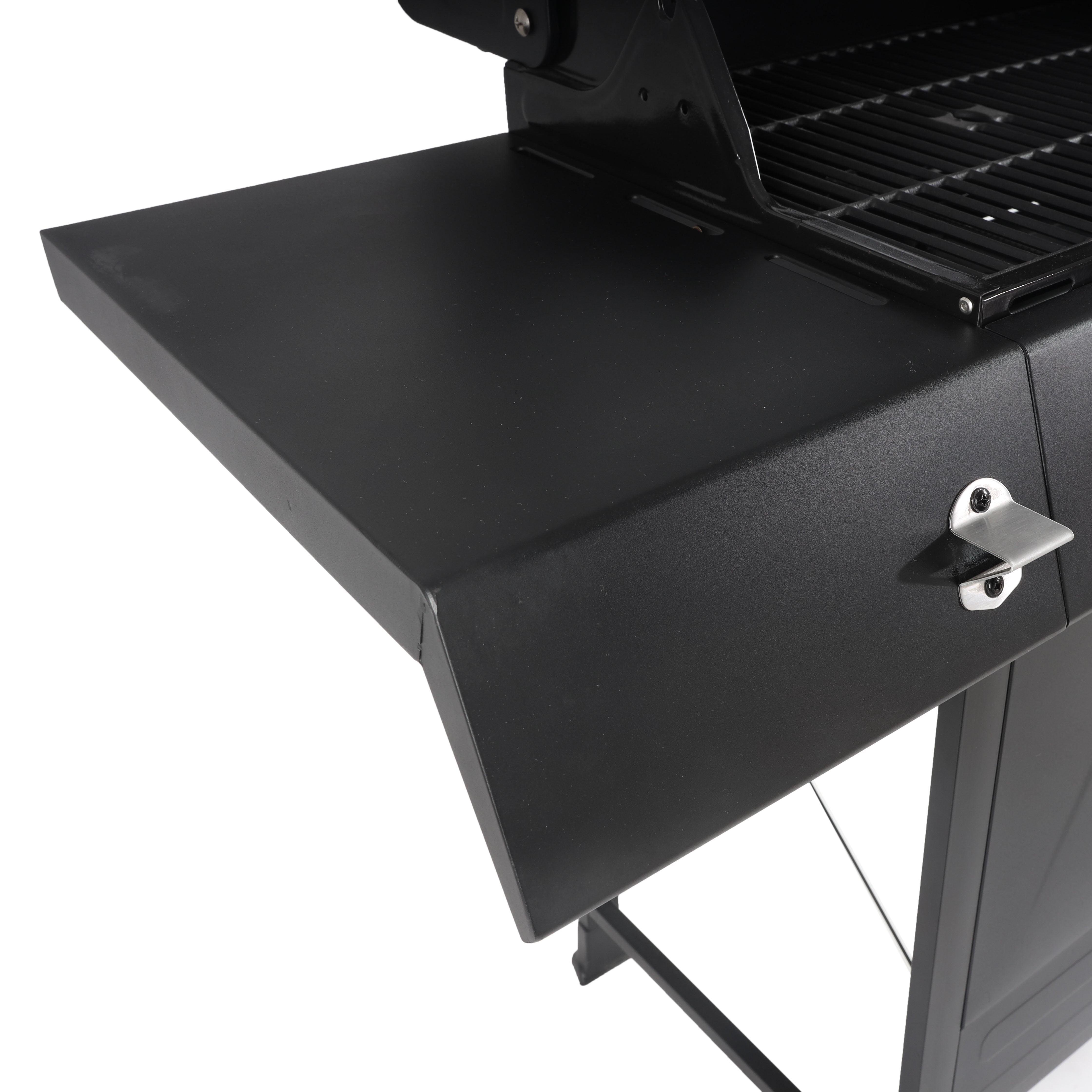 Stainless Steel 4-Burner Gas Grill with Side Burner