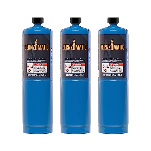 Bernzomatic Standard Propane Fuel Cylinder - Pack of 3