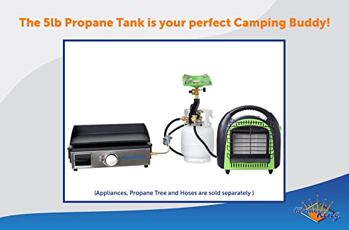 5lb Propane Tank for Grills, Fire Pits & Heaters