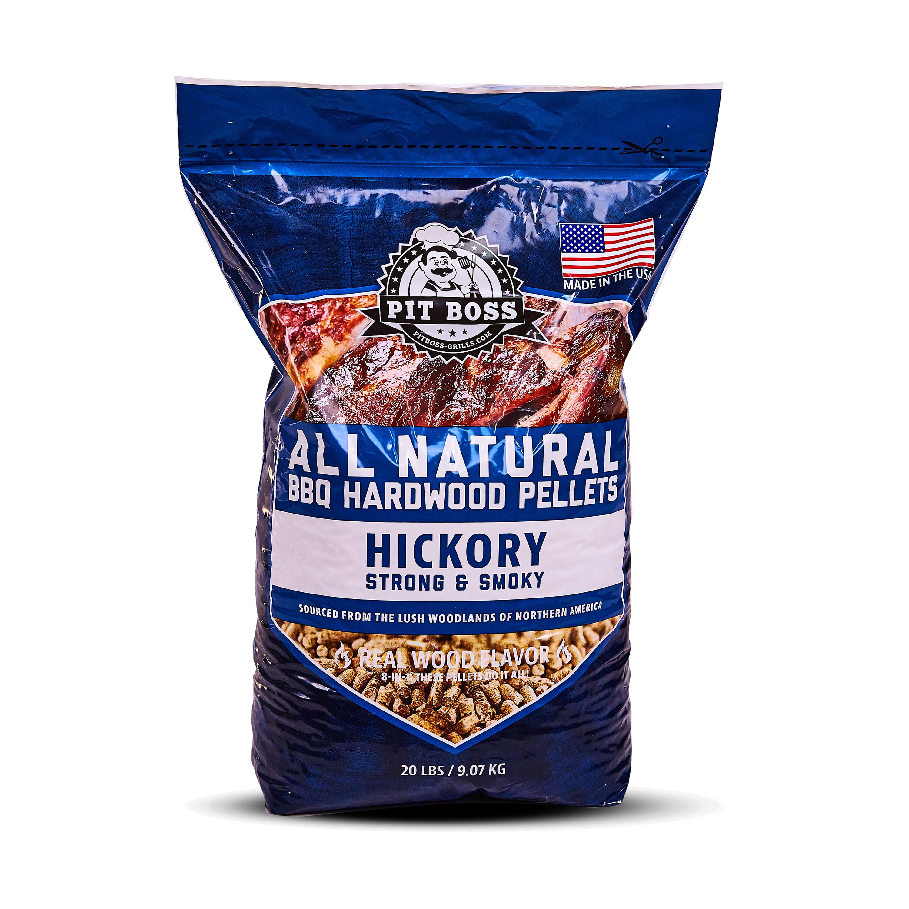Pit Boss Hickory BBQ Pellets (20 lbs)