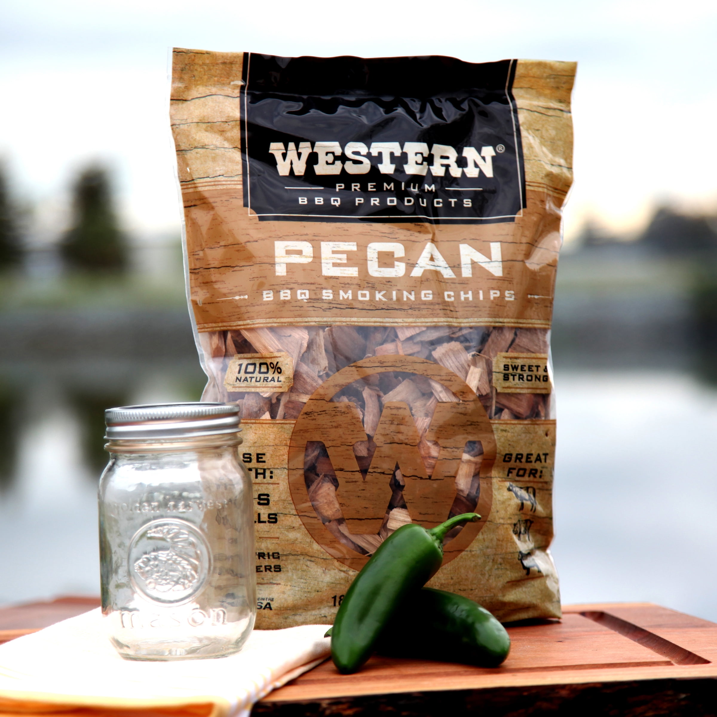 Pecan BBQ Smoking Chips - Western Premium