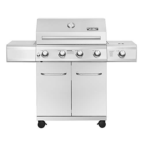 Monument Grills 4-Burner Gas Grill with Side Burner