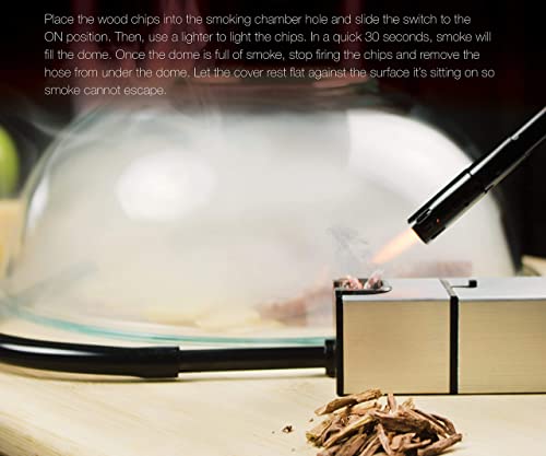 Outdoor Cocktail and Food Smoker Kit with Wood Chips
