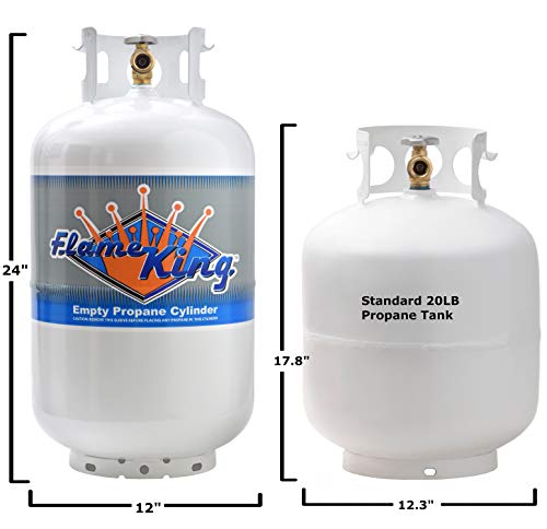30 lb Steel Propane Tank with Overflow Protection Valve