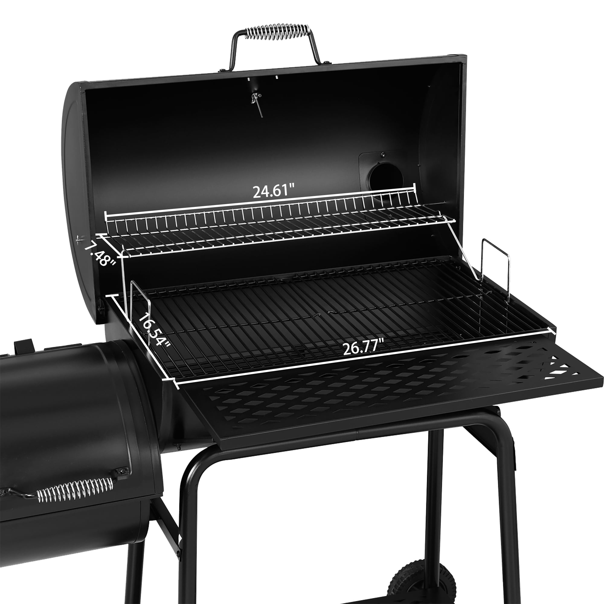 30" Charcoal Grill with Offset Smoker by Royal Gourmet