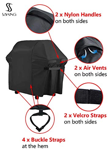 Saking Grill Cover,55 Inch BBQ Barbecue Gas Grill Covers Waterproof Outdoor Charbroil Cover