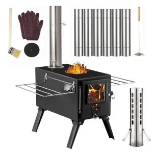 Compact Wood Burning Stove for Camping & Outdoor Use