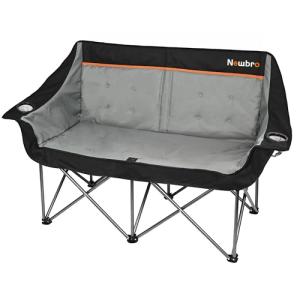 Oversized Double Camping Chair with Arm Cup Holder
