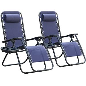 Adjustable Zero Gravity Lounge Chair Set of 2