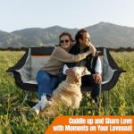 Oversized Double Camping Chair with Arm Cup Holder