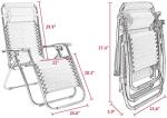 Adjustable Zero Gravity Lounge Chair Set of 2