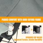 Oversized Double Camping Chair with Arm Cup Holder