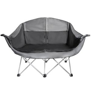 WILDROOTS Heavy Duty Folding Double Camping Chair