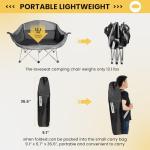 WILDROOTS Heavy Duty Folding Double Camping Chair