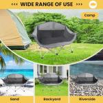 WILDROOTS Heavy Duty Folding Double Camping Chair
