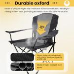 WILDROOTS Collapsible Camping Chair with Cup Holder