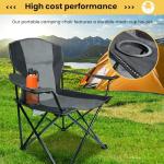 WILDROOTS Collapsible Camping Chair with Cup Holder