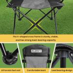 WILDROOTS Collapsible Camping Chair with Cup Holder