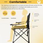 WILDROOTS Collapsible Camping Chair with Cup Holder