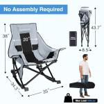 XL Heated Rocking Camping Chair with Power Bank