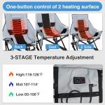 XL Heated Rocking Camping Chair with Power Bank