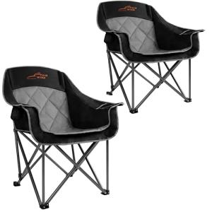 Oversized Heavy Duty Camping Chair with Cup Holder