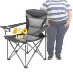 WILDROOTS Oversized Padded Camping Chair with Armrest