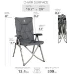Comfortable Folding Camping Recliner Chair with Adjustable Back