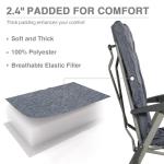 Comfortable Folding Camping Recliner Chair with Adjustable Back