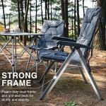 Comfortable Folding Camping Recliner Chair with Adjustable Back