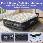 OhGeni Queen Air Mattress with Built-in Pump