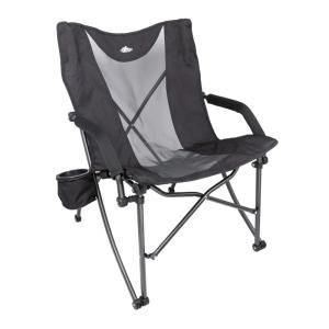 Cascade Mountain Tech Folding Camping Chair, Black