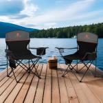 ALPHA CAMP Portable Camping Chair with Cooler and Holder