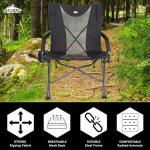 Cascade Mountain Tech Folding Camping Chair, Black
