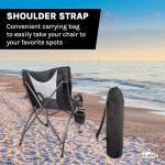 Cascade Mountain Tech Folding Camping Chair, Black