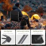 Oversized Heavy-Duty Camping Folding Chair with Cup Holder