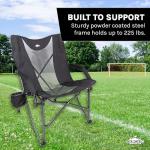 Cascade Mountain Tech Folding Camping Chair, Black