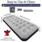 SAYGOGO Inflatable Camping Air Mattress with Pillow