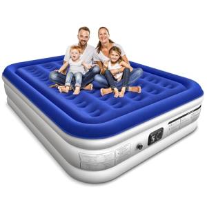 Queen Air Mattress with Built-in Pump – 16" Raised