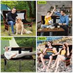 Oversized Portable Camping Chair with Organizer Pockets